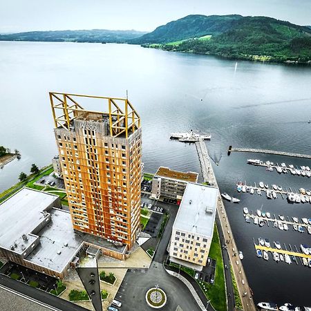 Mjos Tower Suite - Lovely Lake View Brumunddal Exterior foto